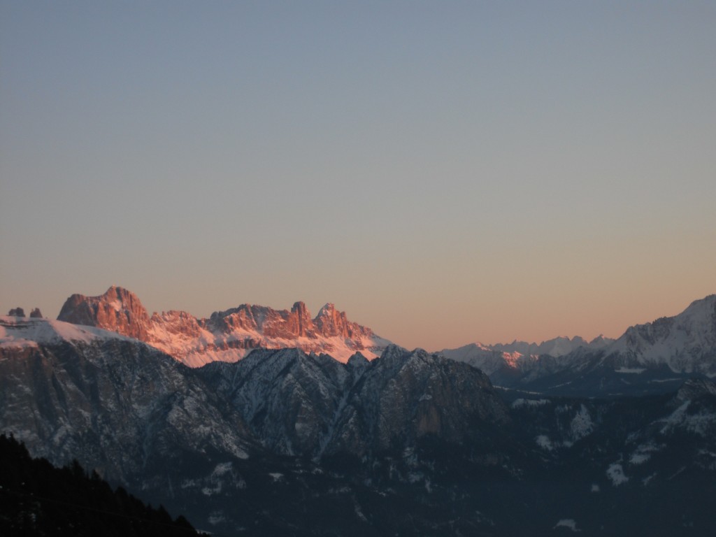 Tramonto sul Catinaccio terra del re LAURINO..