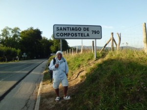 Roncisvalle verso Santiago de Compostela Dalla Francia attraverso i Pirenei in Spagna Roncisvalle