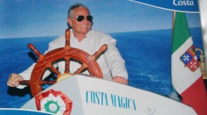 Costa Magica in navigazione verso Marsiglia Mare infinito fra la Spagna e la Francia